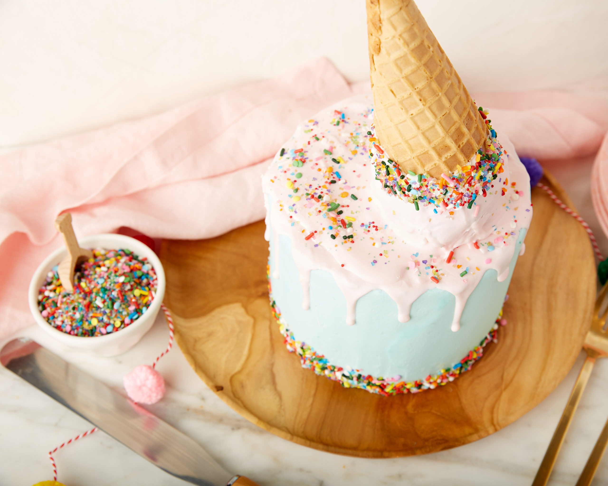 Teeny Tiny Ice Cream Cake Cones!  Cake in a cone, Ice cream cake