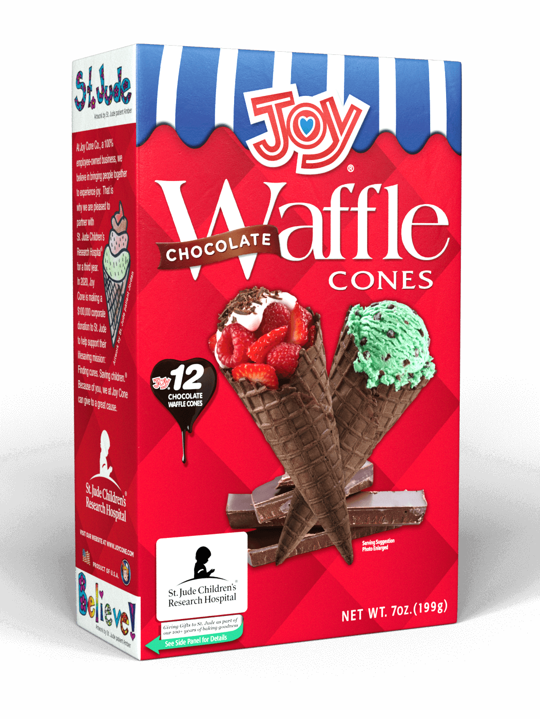 12ct. Chocolate Waffle Cones box
