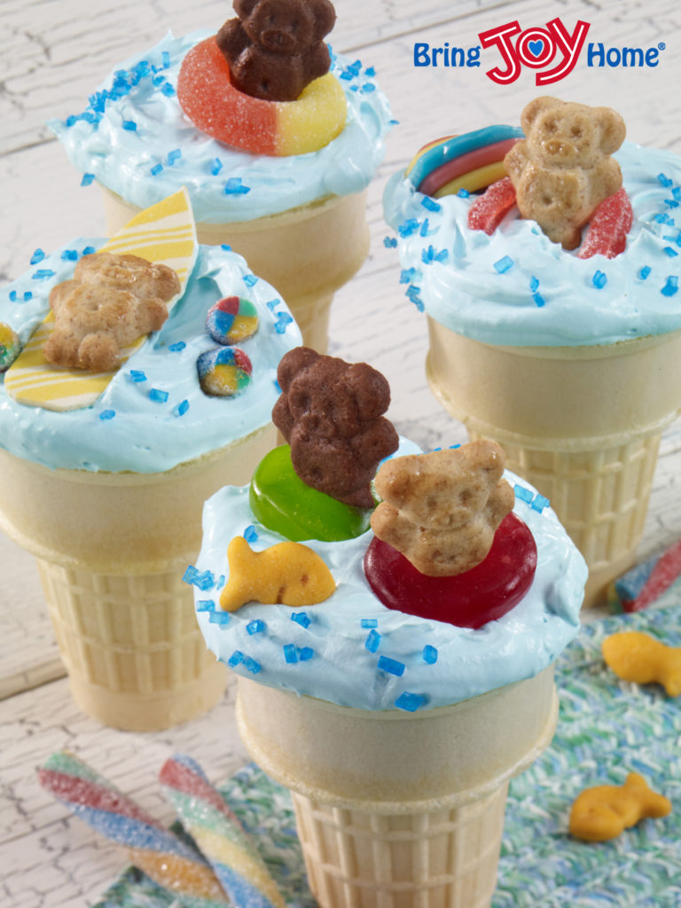 Pool Party Cupcake Cones Pool Party Dessert Ideas