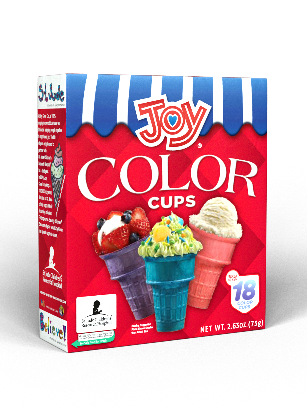 18ct. Color Cups Joy Cone