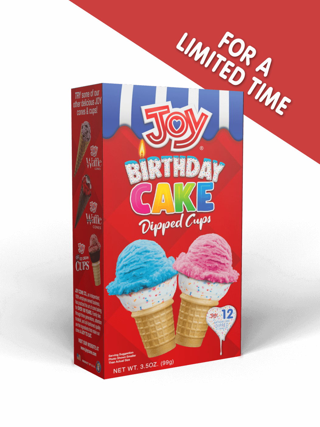 12CT. BIRTHDAY CAKE DIPPED CUPS box
