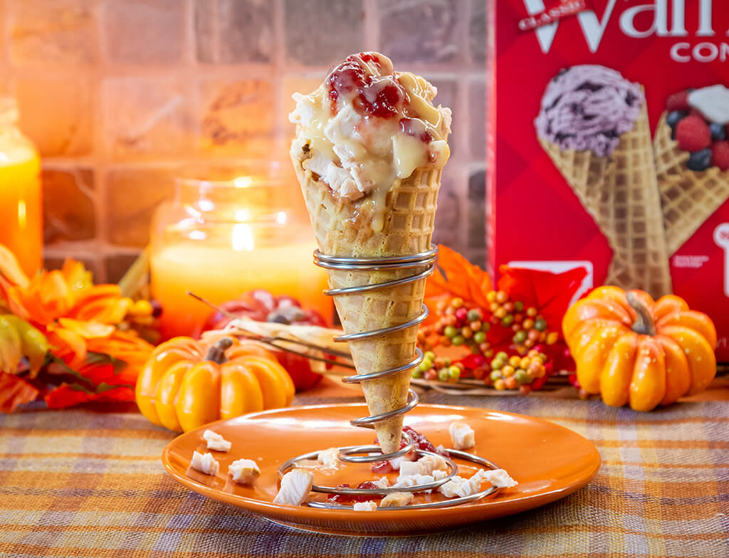 Thanksgiving Leftovers Cone